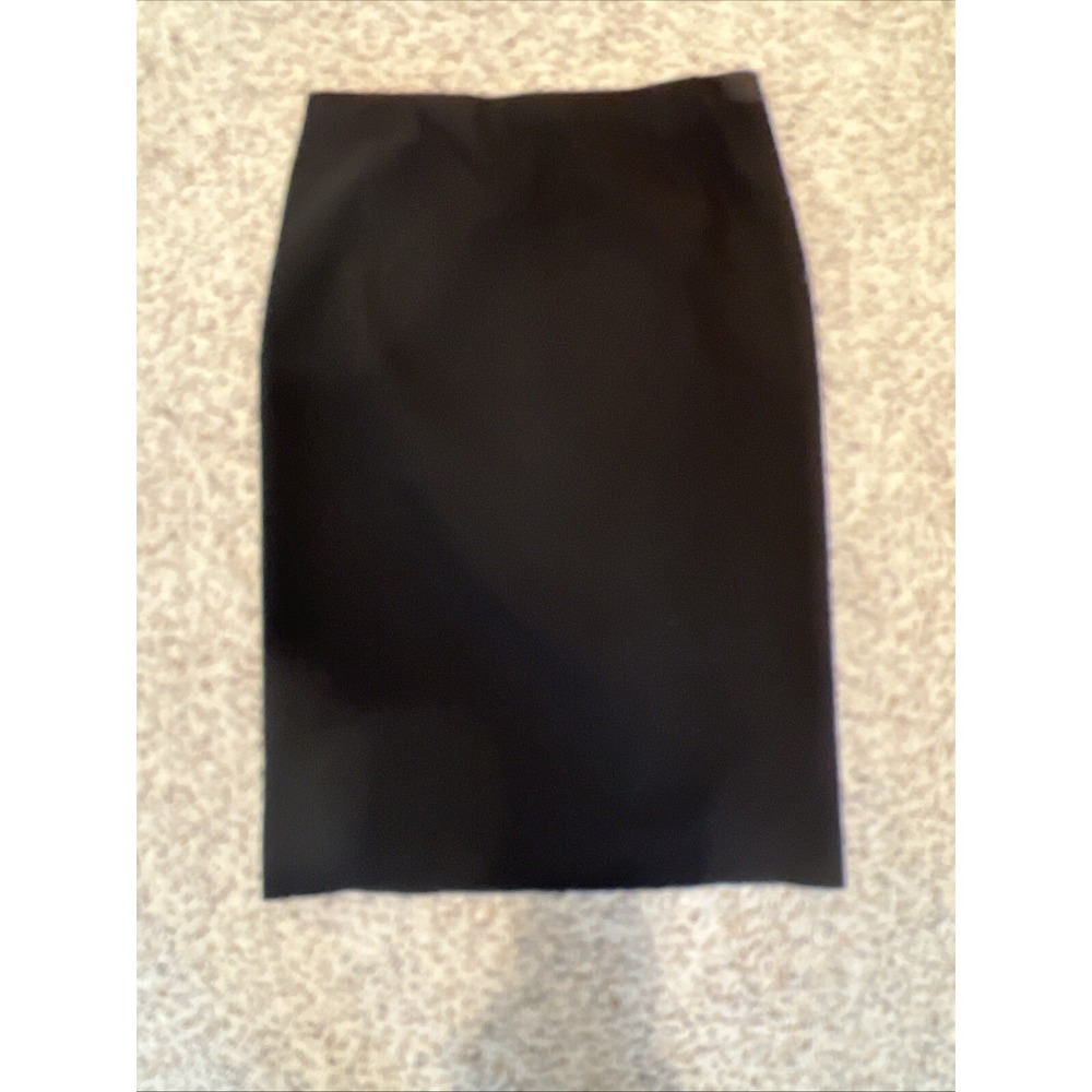 Vince‎ New Womens Black Solid Knee Length Pencil Skirt Sz M Pull On Unlined $245